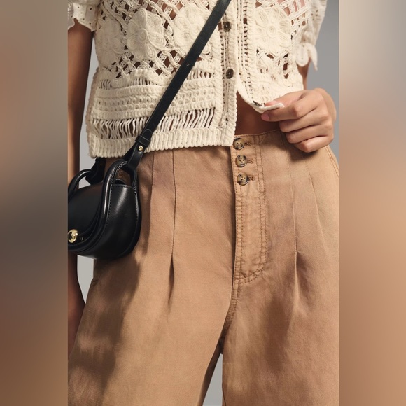 Anthropologie NVLT Cropped Puff-Sleeve Cardigan Sweater - Picture 3 of 4